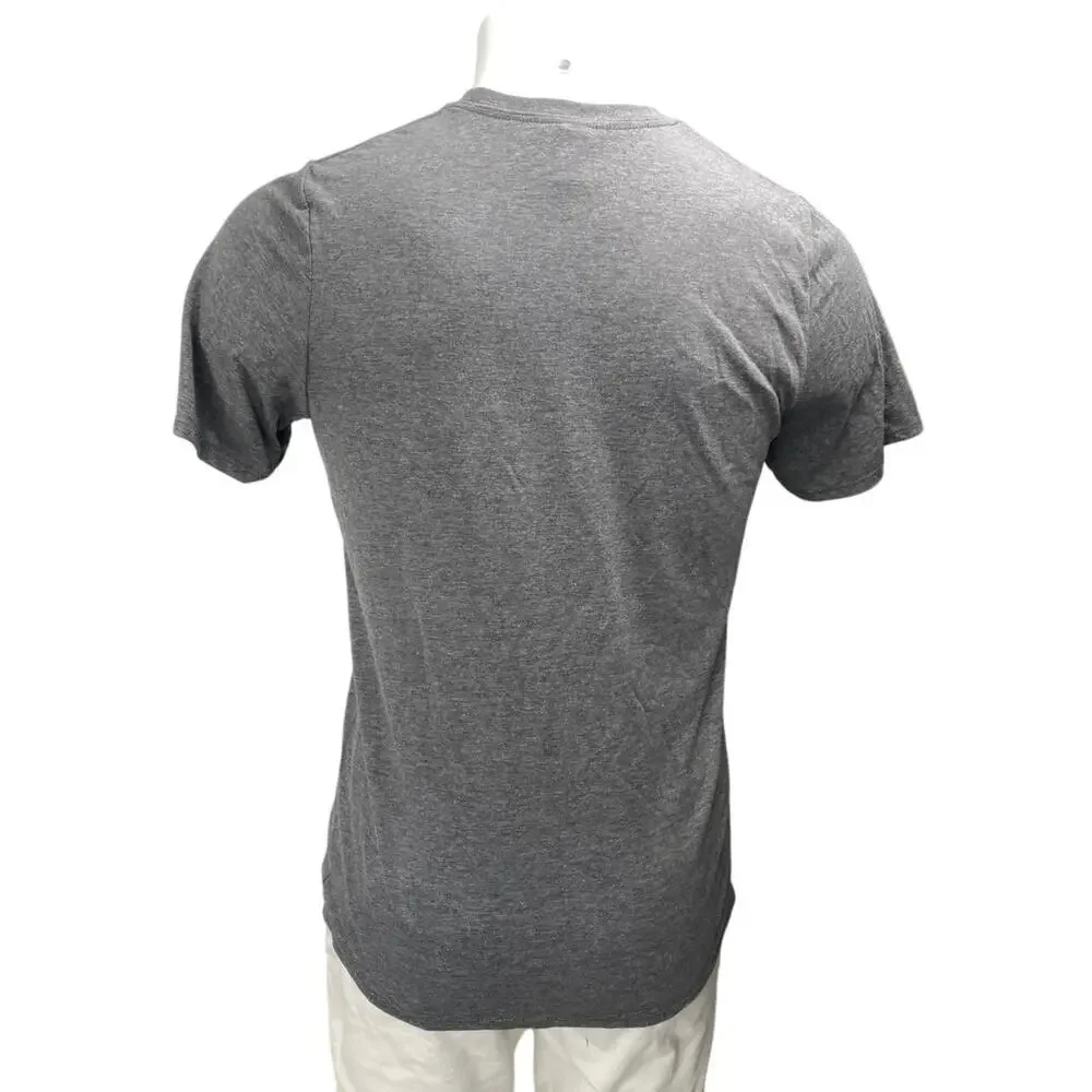 District Men's Gray WCSA Logo Short Sleeve Crew Neck T Shirt Tee Top Size XL